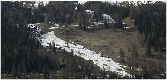 Verzögerte Schneeschmelze